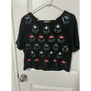 Milly Bead Embellished Silk Blouse